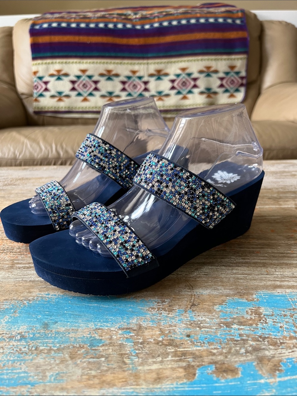 Yellow Box Gazelly Platform Sandals Size 10